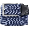 thumbnail image 1 of Men's Stretch Woven Braid Belt, Woven Elastic Golf Belt For Hunting Pants Casual Shorts Jeans, 1 of 7