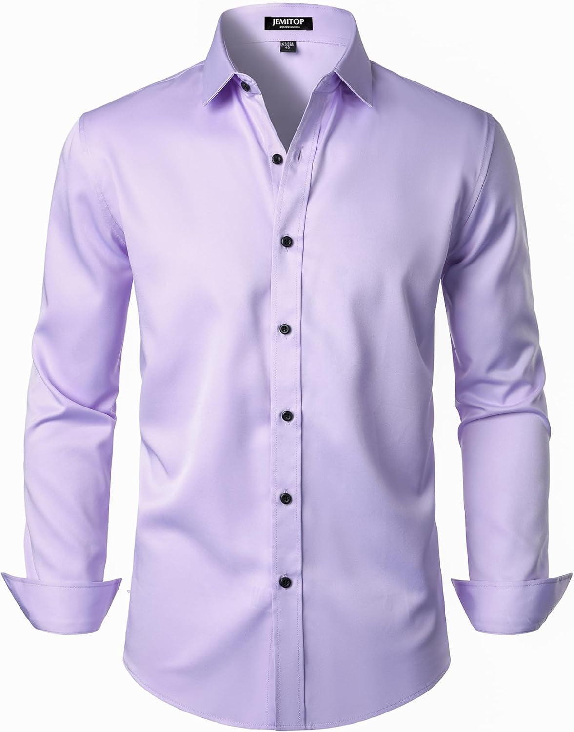 Men's Stretch Wrinkle Free Dress Shirts Formal Wedding Prom Long Sleeve Slim  Fit Button Down Shirt - Walmart.com