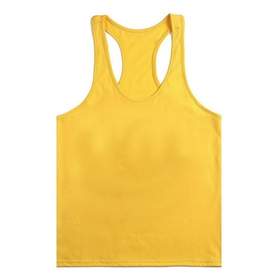 Men's Stringer Bodybuilding Workout Gym Tank Tops Y-Back Muscle Tee Athletic Fitness Vest T-Shirts