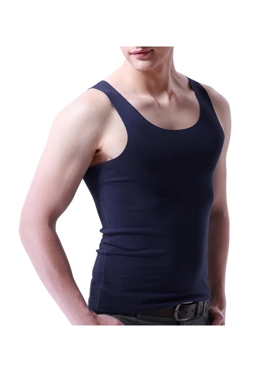 Men's Stringer Tank Tops Cotton Vest Sleeveless Gym Workout Bodybuilding Fitness Muscle T Shirts Quick Dry Knit Athletic Tee