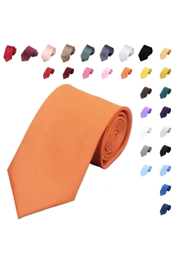 Men's Solid Color Woven Formal Tie Business Weddings Special Occasions Necktie, 3.15"(8 cm) Width
