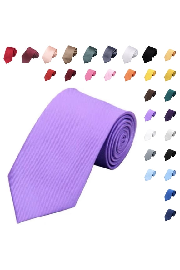 Men's Solid Color Woven Formal Tie Business Weddings Special Occasions Necktie, 3.15"(8 cm) Width