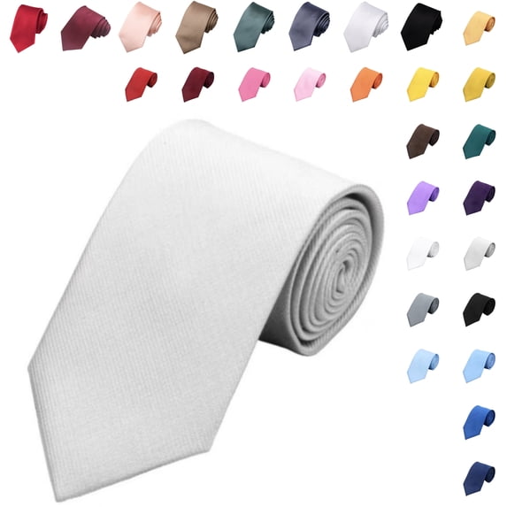 Men's Solid Color Woven Formal Tie Business Weddings Special Occasions Necktie, 3.15"(8 cm) Width