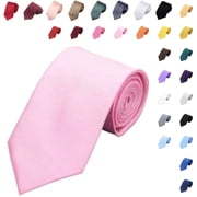Mens Solid Color Woven Formal Tie Business Weddings Special Occasions Necktie, 3.15"8 cm Width