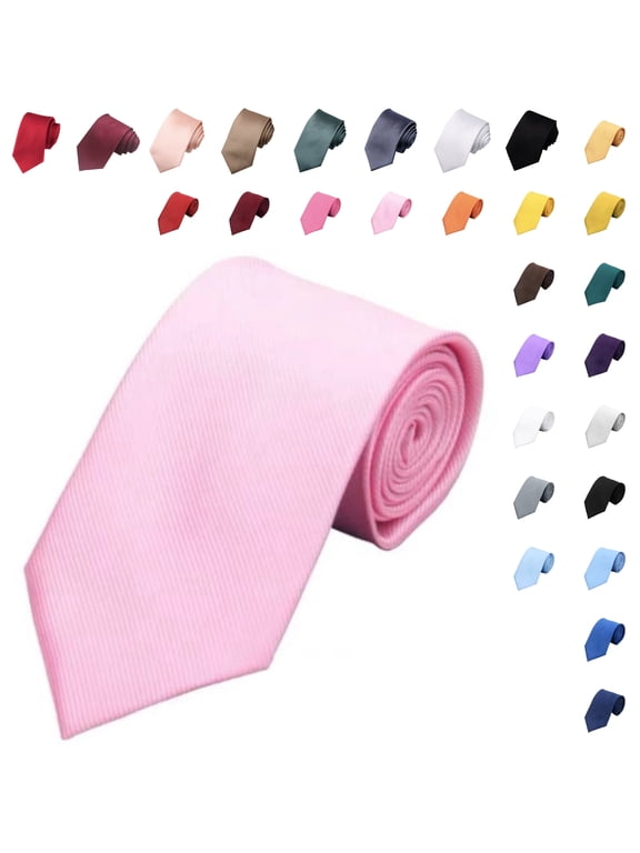 Men's Solid Color Woven Formal Tie Business Weddings Special Occasions Necktie, 3.15"(8 cm) Width