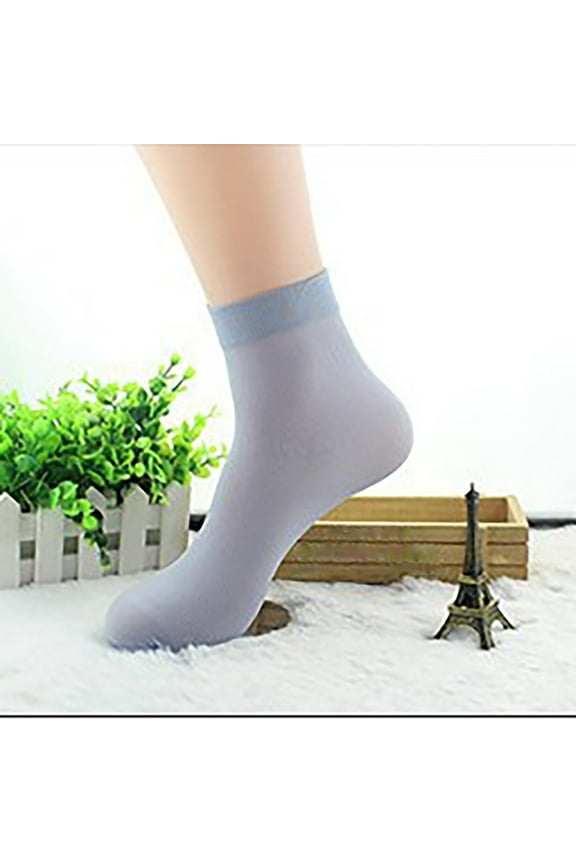 Men's Striped Ice Silk Socks, Breathable Anti-Odor Mid-Calf Dress Socks, Thin Cool Fiber Socks with Heel Stripe Design, Moisture Wicking Formal and Casual Socks for Men, Lightweight Business Socks