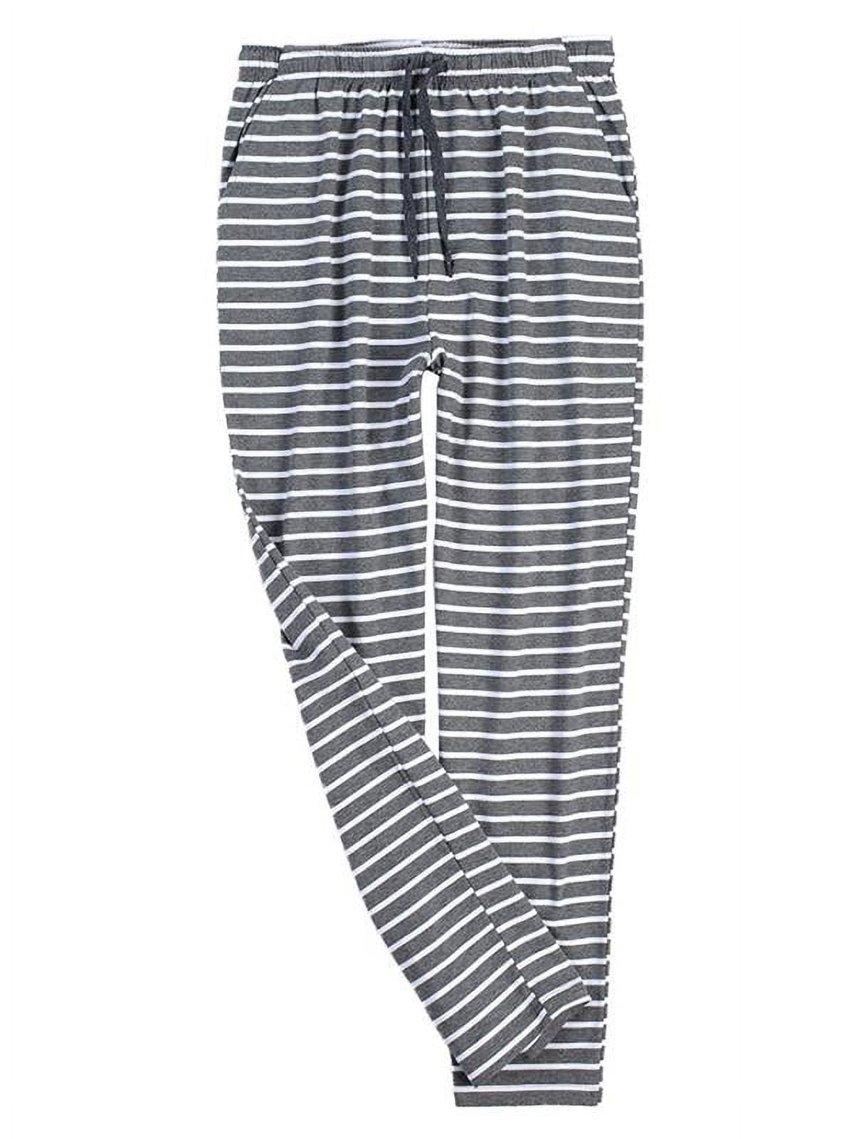 Men's Striped Pajama Pants Modal Cotton Slim Fit Lounge Sleepwear ...