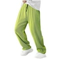 thumbnail image 1 of Men's Striped Pants Casual Cargo Pants Elastic Drawstring Waist Sweatpants, 1 of 9