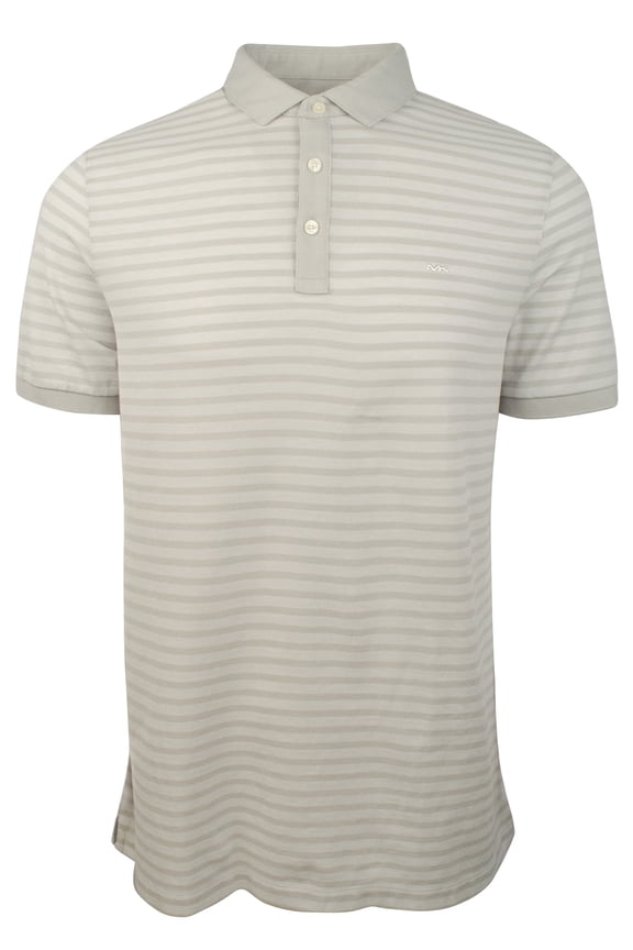 Men's Striped Pique Polo Shirt IG Small