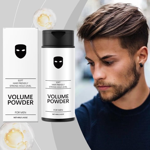 Men's Styling Hair Powder for Men, 1.4 Oz Hair Texture Powder, Hair Styling Powder, Volumizing Texture Powder for All Hair Types, Easy to Apply, Natural Matte Hairstyle, Texturizing and High Hold