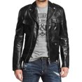 thumbnail image 1 of Men's Stylish Black 100% Genuine Lambskin Leather Lightweight Soft Satin lining Jackets for Men - S Size, 1 of 3