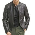 thumbnail image 1 of Men's Stylish Black 100% Genuine Lambskin Leather Lightweight Soft Satin lining Jackets for Men - XS Size, 1 of 3