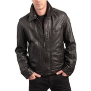 Mens Stylish Black 100% Genuine Lambskin Leather Lightweight Soft Satin lining Jackets for Men - XXL Size