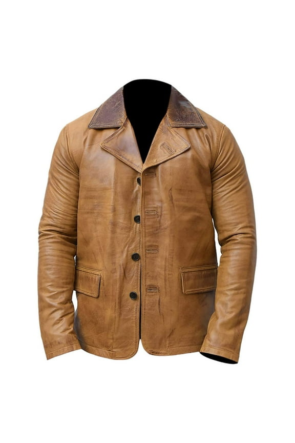 Men's Stylish Brown 100% Genuine Suede Leather Lightweight Soft Satin lining Jackets for Men - XS Size
