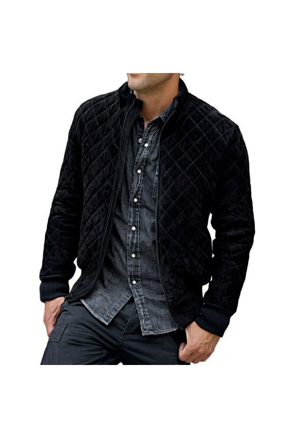 Men's Stylish Stylish Black 100% Genuine Suede Leather Lightweight Soft Satin lining Jackets for Men - L Size
