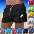 thumbnail image 1 of Men's Stylish Summer Shorts Trendy Casual Classic Fit Elastic Waistband Summer Twill Chino Golf_Dress Short Wear Hiking with Multi Pockets (Black_01 , L), 1 of 5