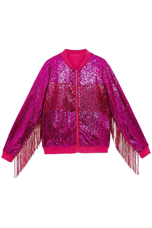 Men's Stylish Tassel Sequin Jacket Party Coat Fashion Evening Wear Outerwear For Special Events And Celebrations