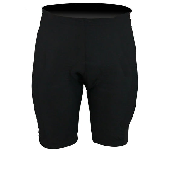 Men's Sublimation Print Gel 3-D Padded Cycling Biking Short (Large Black)