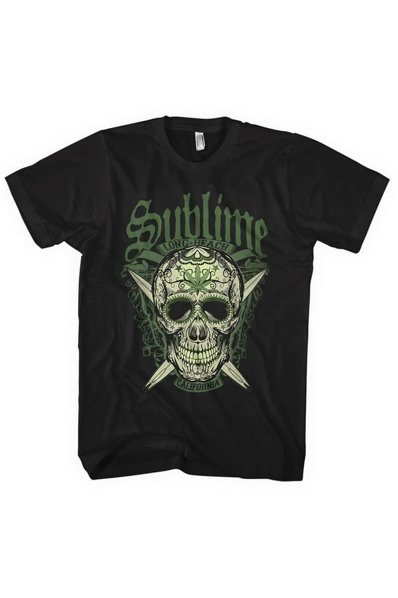 Men's Sublime Long Beach Slim Fit T-shirt X-Large Black