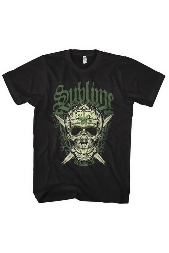 Men's Sublime Long Beach Slim Fit T-shirt XX-Large Black