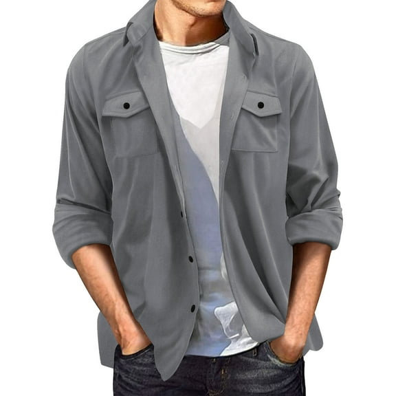 Men's Suede Casual Jacket Lightweight Loose Fit Outdoor Windbreaker Stylish Comfortable Top Coat
