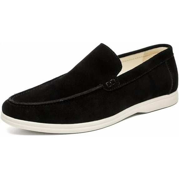 Men's Suede Loafers Slip-On Casual Shoes Soft Flat Sole Comfortable Driving Office Shoe