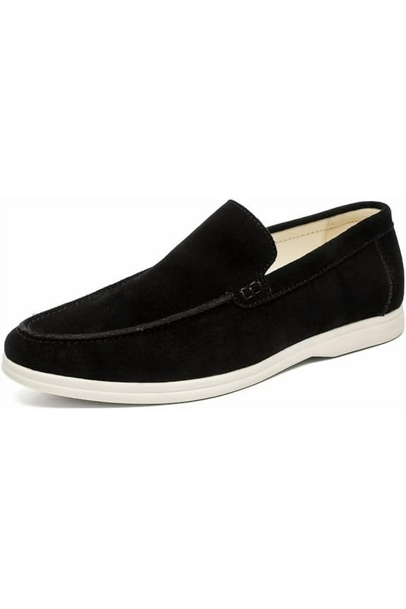Men's Suede Loafers Slip-On Casual Shoes Soft Flat Sole Comfortable Driving Office Shoe