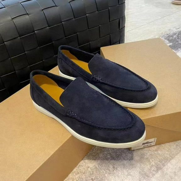 Men's Suede  Moccasins for Men Summer Dress Shoes Light and Breathable Flat  Casual Driving Walking Shoes Oxford Shoes