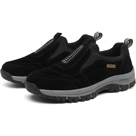 Men's Suede Slip On Waterproof Anti-Slip Lightweight Orthopedic Loafers Casual Fashion Breathable Low-top Safety Sneakers Comfortable Walking Boat Shoe