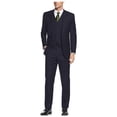 thumbnail image 1 of Men's Suit 3-Piece Two Button Blazer Jacket Flat Front Pants, 1 of 3