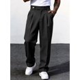 thumbnail image 1 of Men's Suit Pants Business Casual Versatile Trousers Waist Buckle Detail Formal Old Money Style Daily Wear, 1 of 8