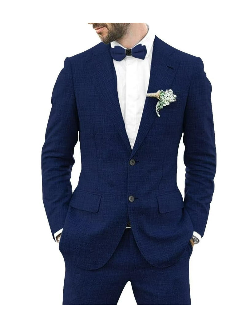 bridesmaid dresses london stores Navy Blue Two-Piece Suit for Women
