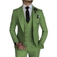 thumbnail image 1 of Men's Suit Slim Fit 3 Piece Suit Double Breasted Suit One Button Formal Wedding Prom Suits Dusty Sage M, 1 of 8