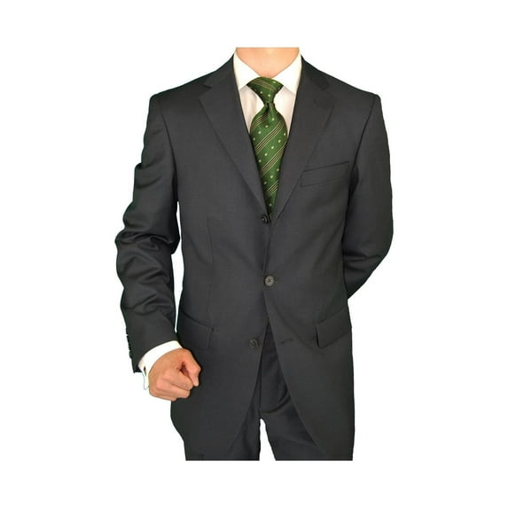 Men's Suit Three Button Jacket Side Vents Pleated Pants
