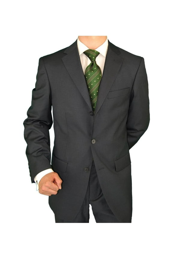 Men's Suit Three Button Jacket Side Vents Pleated Pants