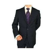 Mens Suit Three Button Jacket Side Vents Pleated Pants