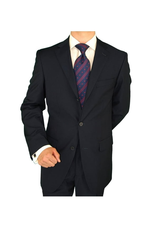 Men's Suit Three Button Jacket Side Vents Pleated Pants