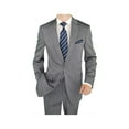 thumbnail image 1 of Men's Suit Two Button Jacket Flat Front Pants Stripe, 1 of 4
