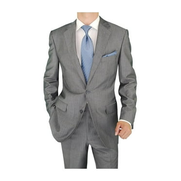 Plaid Suits - Peak Lapel 1920s Lapeled Vest Flat Front Pants Two Button Suits Charcoal ~ Brown ~ Grey main image 0
