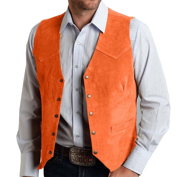 Men's Suit Vest Wool Sleeveless Waistcoat Metal Button Solid Color V Neck Mountaineering Sports Outdoors Waistcoat