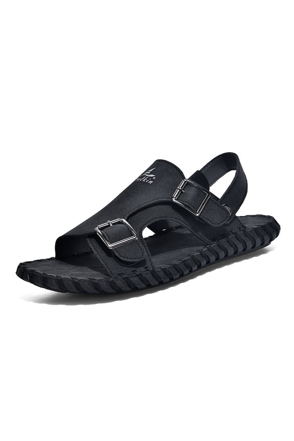 Men's Summer Adjustable Sandals, Casual Back Strap Slides, Comfortable Shoes for Beach, Pool, Work & Everyday Wear
