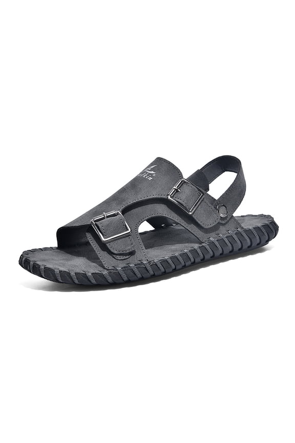 Men's Summer Adjustable Sandals, Casual Back Strap Slides, Comfortable Shoes for Beach, Pool, Work & Everyday Wear