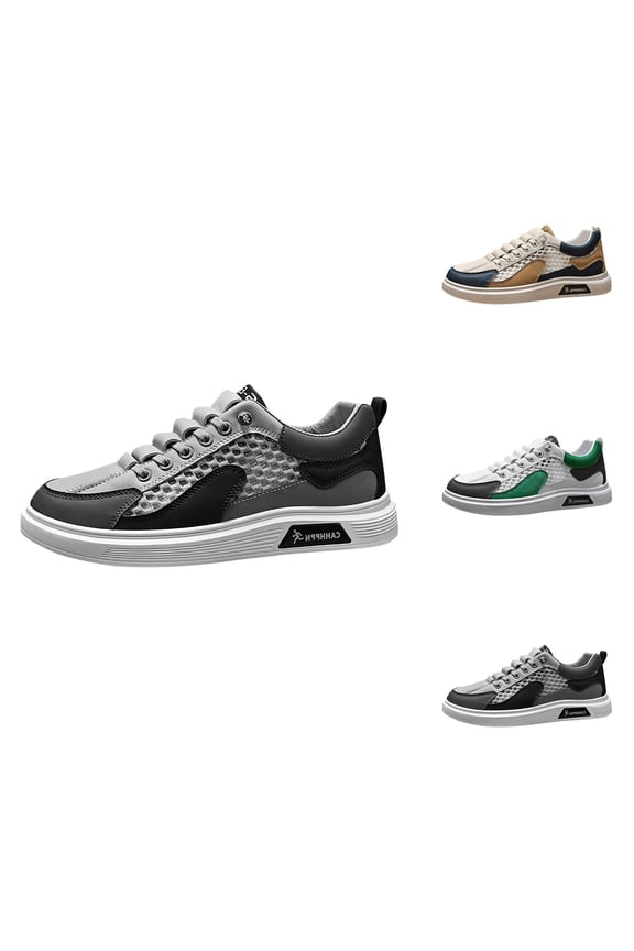 Men's Summer Breathable Mesh Casual Shoes Fashion Hollow Soft Soled Sneakers Walking Shoes For Men
