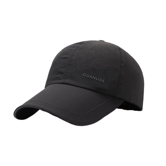 Men's Summer Breathable Perforated Outdoor Sunblock Reflective Strip Quick Drying Visor Baseball Cap