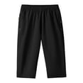 thumbnail image 1 of Men's Summer Casual Cropped Trousers Lightweight Breathable Elastic Loose Fit Comfortable Stretchy Daily Wear, 1 of 3