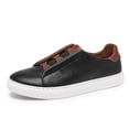 thumbnail image 1 of Men's Summer Casual Loafers Slip On Leather Shoes Lightweight Driving Shoes Male Casual Sneakers Flats Walking Shoes, 1 of 8