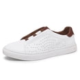 thumbnail image 1 of Men's Summer Casual Loafers Slip On Leather Shoes Lightweight Driving Shoes Male Casual Sneakers Flats Walking Shoes, 1 of 8