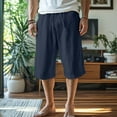 thumbnail image 1 of Men’s Summer Casual Pants Elastic Waist Drawstring Trousers, Lightweight Jogger Pants with Pockets, Breathable Loose Fit Sweatpants for Beach, Travel, Daily and Outdoor, 1 of 5