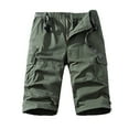 thumbnail image 1 of Men's Summer Casual Pocket Straight Leg Solid Color Shorts Ideal for Beaches, with Different Sizes and Lengths, 1 of 3