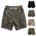 thumbnail image 1 of Men's Summer Casual Shorts, 5 Inch Inseam Cargo-Shorts, Short Pants for Golf, Athletics, Running, Fishing, and Hiking Green 3XL, 1 of 3